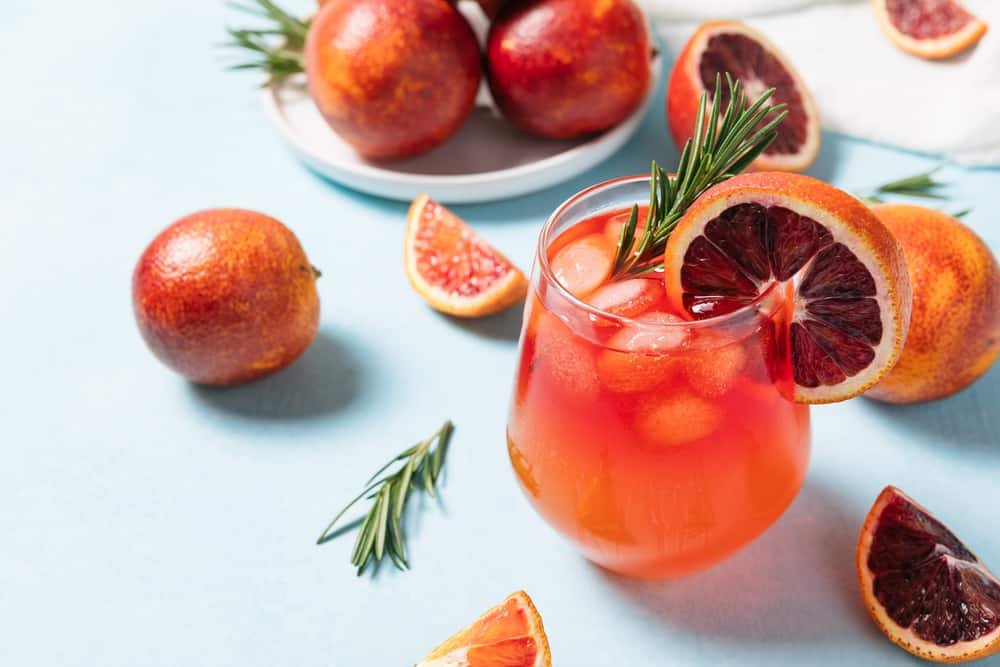 Blood Orange–Champagne Ice Cream Float