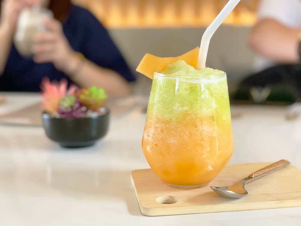 Tiki Cantaloupe Coconut Cocktail