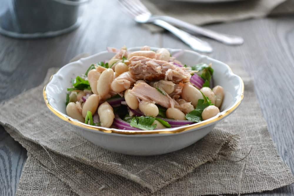 Tuna, Sugar Snap, Beans and Herb Salad